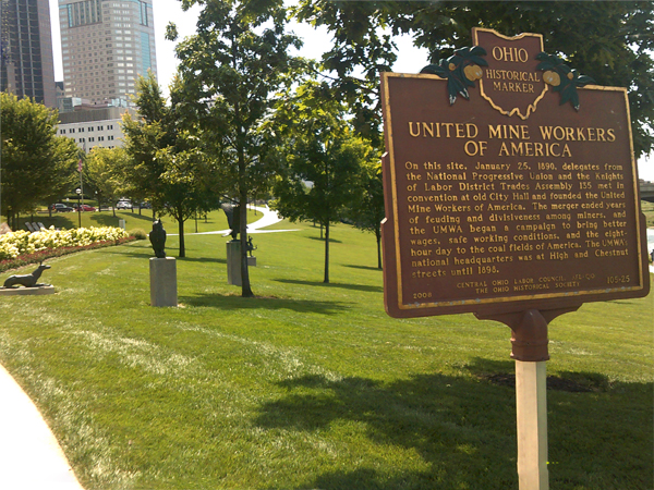 United Mine Workers of America sign